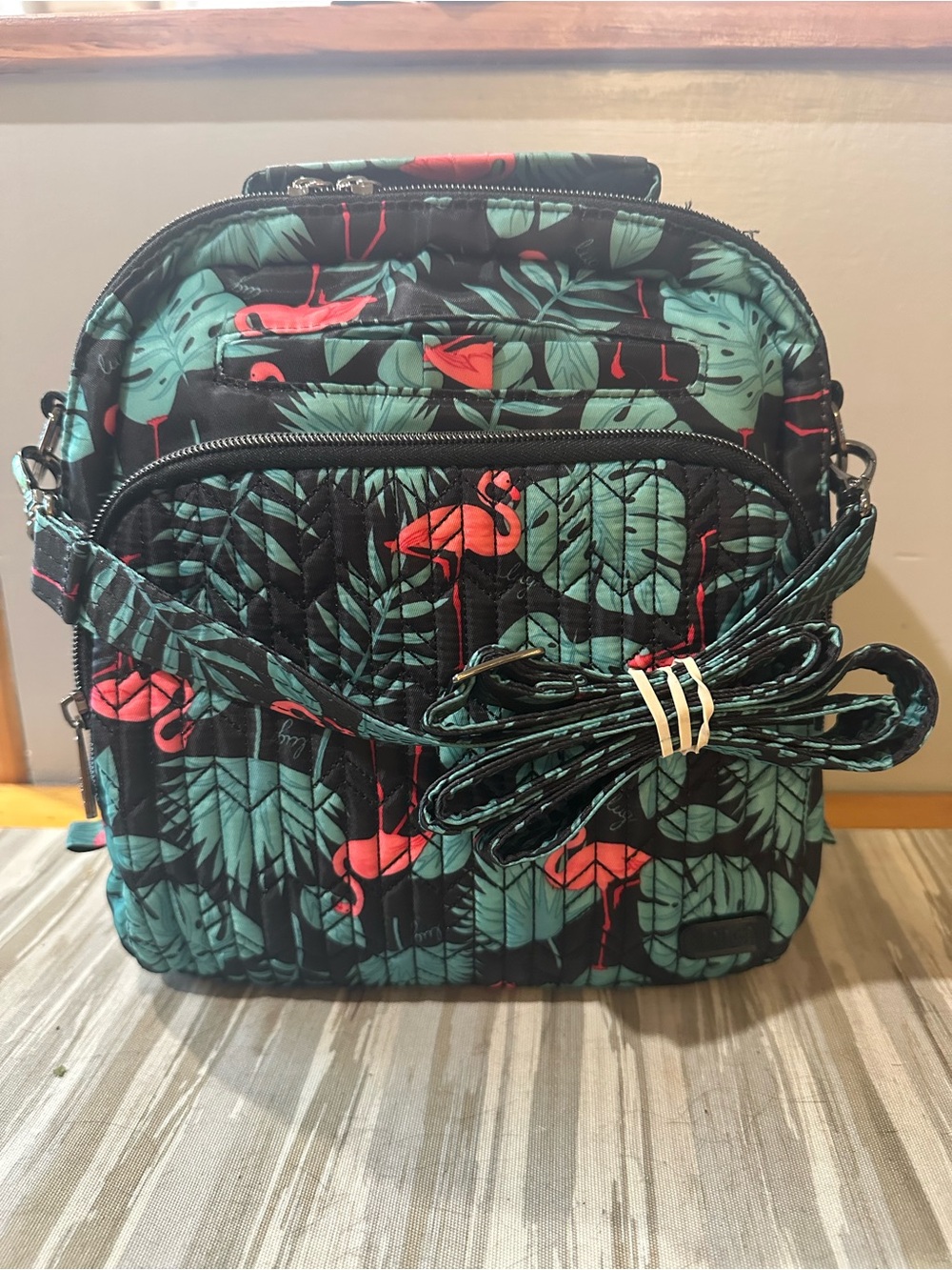 Lug Ranger Crossbody Bag in Flamingo Print